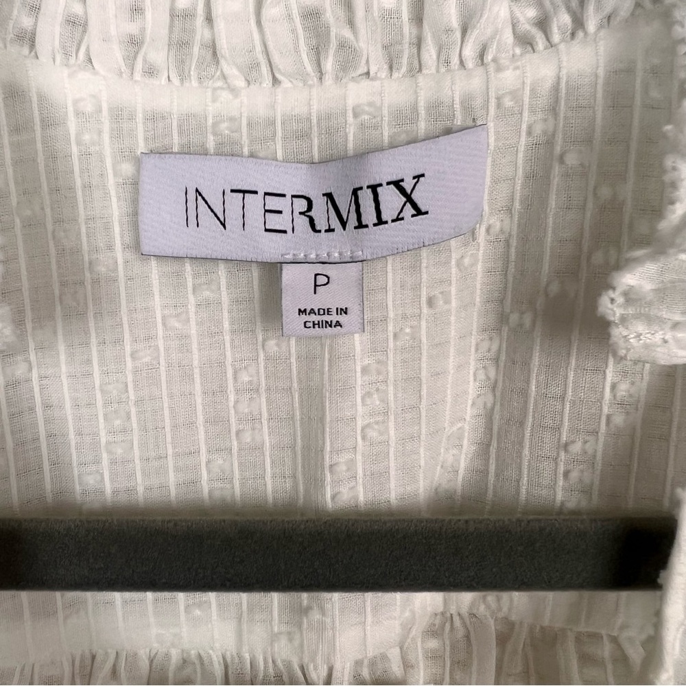 INTERMIX White Ruffle Blouse - Picture 12 of 13